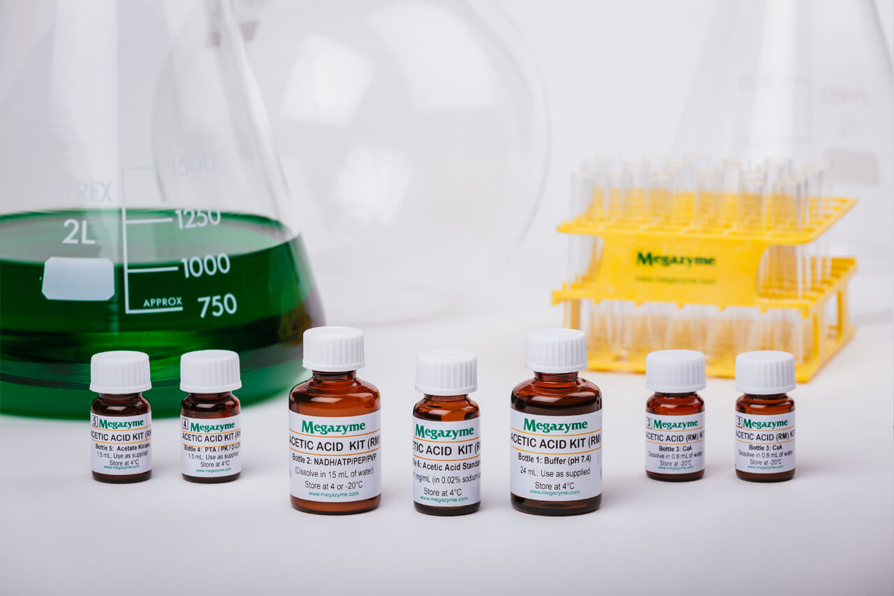 Acetic Acid Assay Kit Acetate Kinase Manual Format Buy kit Megazyme
